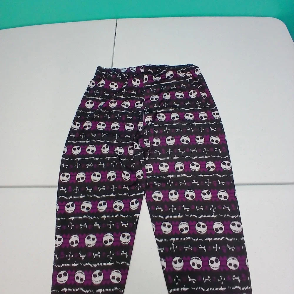 Disney‎ Jack Skellington Nightmare Before Christmas Leggings Pants Medium